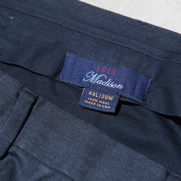 Brooks Brothers 1818 100% Madison Suit Grey Herringbone – 44L / 39W – Made in US - Picture 5 of 9